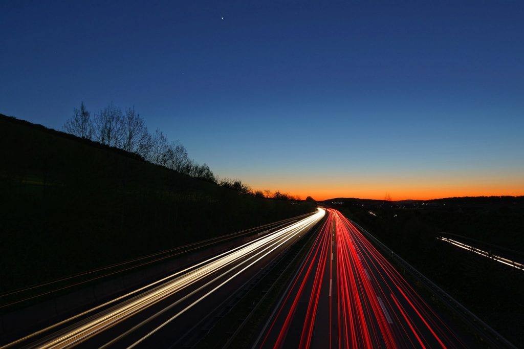 Autobahn Highway Lights Dark  - STRIEWA / Pixabay