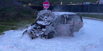 Bad Kreuznach: Auto brennt an B41-Auffahrt aus