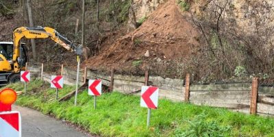 Bad Kreuznach: Nach Erdrutsch: Stadt sichert Hangbereich