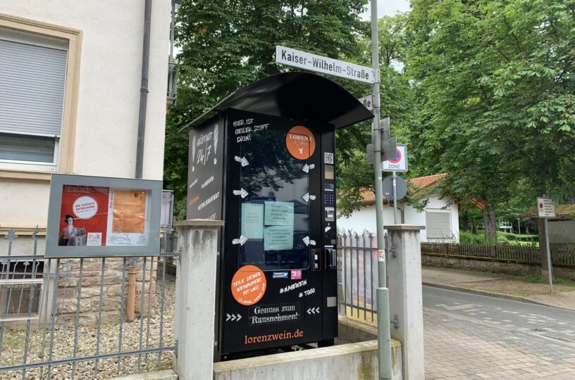 Weinautomat bleibt außer Betrieb