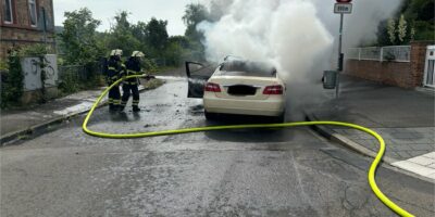 Bad Kreuznach: Taxibrand in Bad Kreuznach