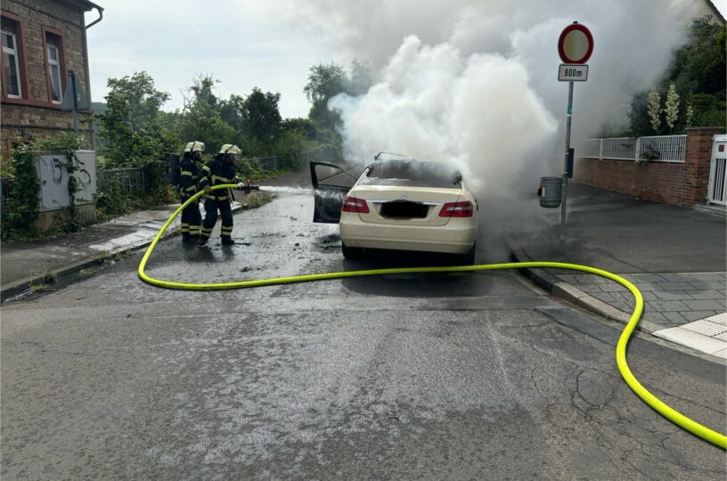 Taxibrand in Bad Kreuznach