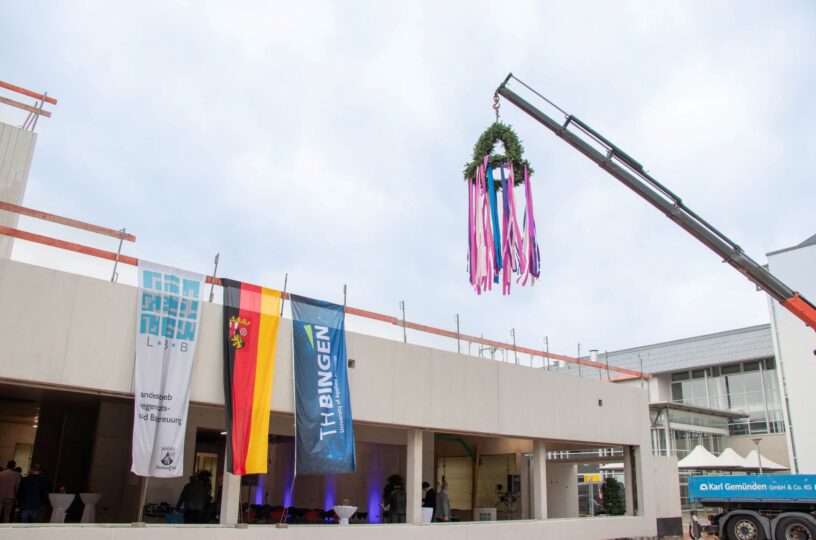 Baufortschritte beim neuen Hörsaalgebäude