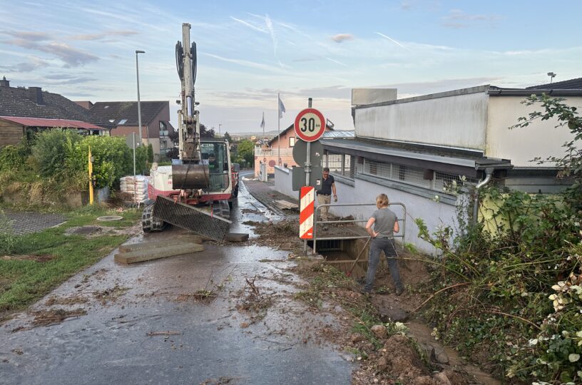 VG Rhein-Nahe von heftigem Regen getroffen