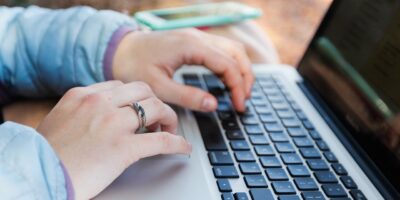 hands, laptop, computer