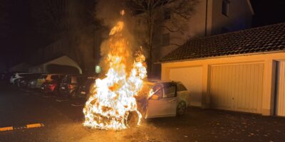 Bad Kreuznach: Brennendes Auto in Bad Kreuznach