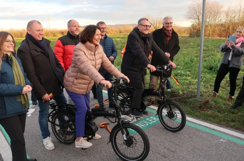 Neue Pendlerradroute Mainz-Bingen eingeweiht