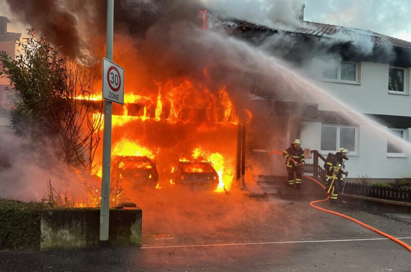 Gebäudebrand in Bad Kreuznach