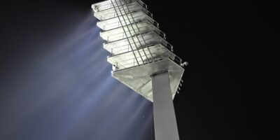 floodlight, night, football