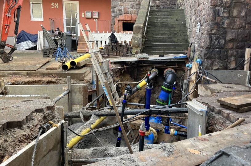 Leitungen an Wilhelmsbrücke erneuert