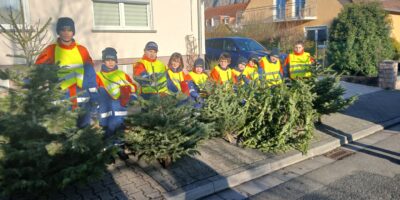 Bad Kreuznach: Jugendfeuerwehr unterstützt bei Tannenbaum Sammelaktion