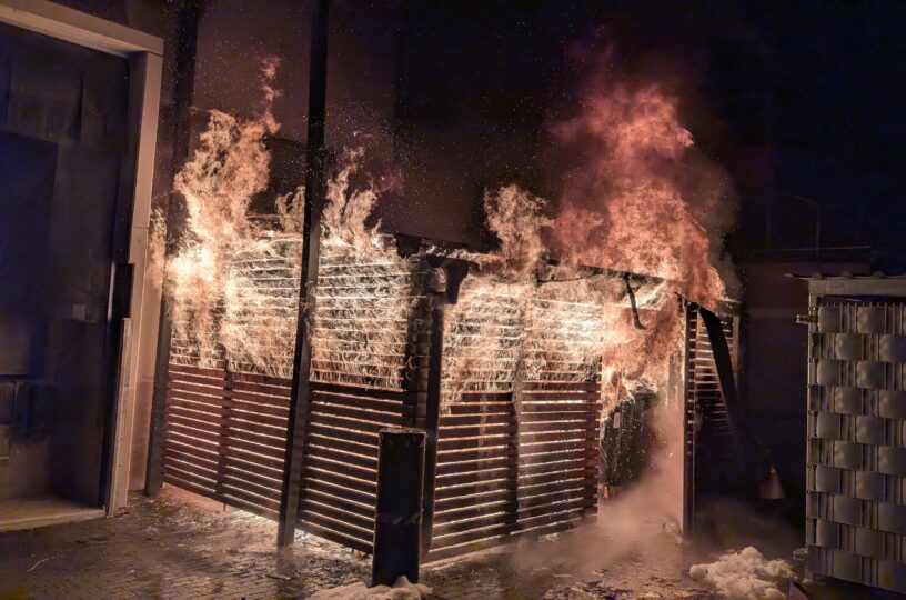 Erneuter Mülltonnenbrand in Bad Münster