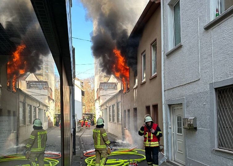 Brand in Bad Kreuznacher Steingasse