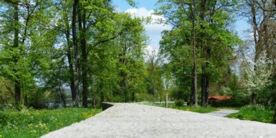 wall, flood protection, path, road, concrete, Hochwasservorsorge Herrstein