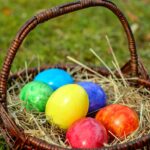 easter, eggs, basket, easter eggs, colorful eggs, multicolored, colorful, egg basket, easter egg basket, easter celebration, colored, easter decorations, painted, happy easter, easter, easter, easter, easter, easter, easter eggs, OSterferienprogramm