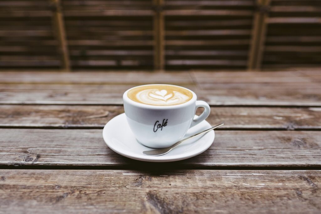 coffee, cup, caffeine, drink, latte, latte art, coffee cup, morning coffee, coffee break, hot coffee, beverage, hot, mug, rustic, saucer, table, wooden table, coffee, coffee, coffee, coffee, coffee, table, table, Caritas Eltern-Café Bad Kreuznach