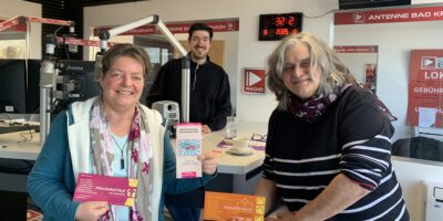 Karla Quint, Frauenhaus Idar-Oberstein und Barbara Zschernack, Frauennotruf Idar-Oberstein zu Gast im Antenne Idar-Oberstein Studio