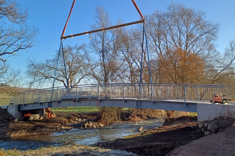 Neue Radbrücke in Bretzenheim