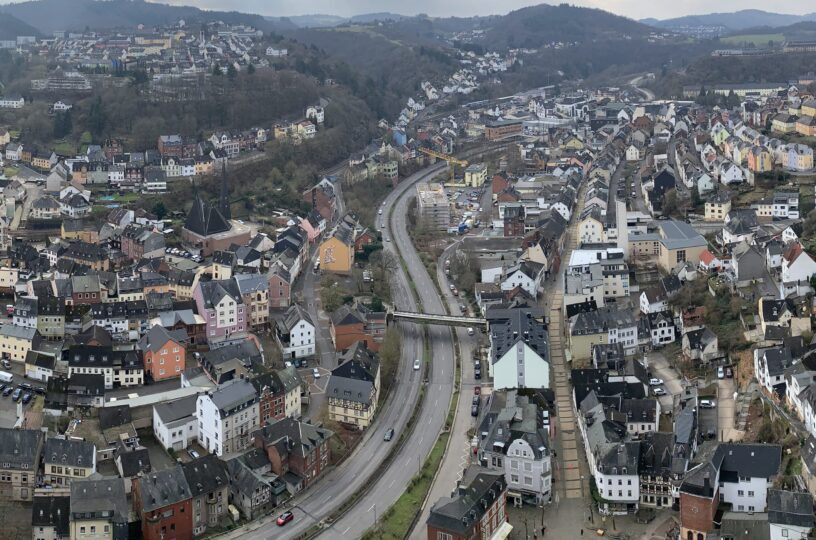 Fortsetzung der Bauarbeiten an der Naheüberbauung in Idar-Oberstein