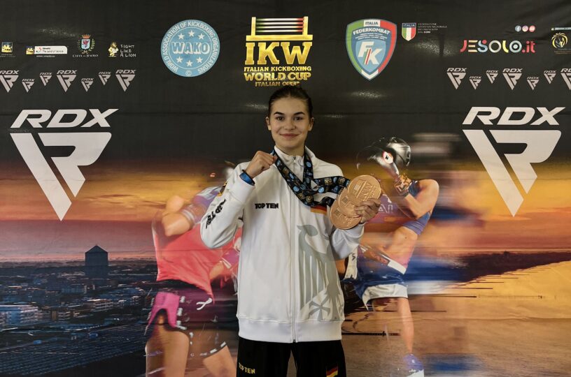 Theresa Pekrul gewinnt dreimal Bronze beim Kickboxing Worldcup